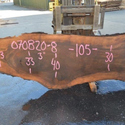 Goby Walnut Oregon Black Walnut Slab 070820-08 Green Slabs