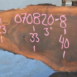 Goby Walnut Oregon Black Walnut Slab 070820-08 Green Slabs