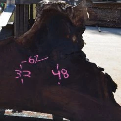 Goby Walnut Green Slabs Oregon Black Walnut Slab 071514-01