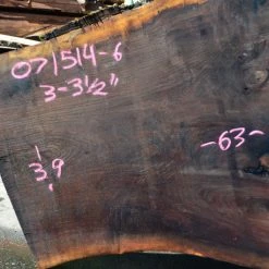 Goby Walnut Oregon Black Walnut Slab 071514-06 Green Slabs