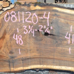 Goby Walnut Oregon Black Walnut Slab 081120-04 Green Slabs