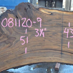 Goby Walnut Oregon Black Walnut Slab 081120-09 Green Slabs