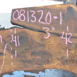 Goby Walnut Oregon Black Walnut Slab 081320-01 Green Slabs