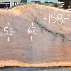 Goby Walnut Oregon Black Walnut Slab 081320-05 Green Slabs