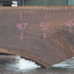 Goby Walnut Products Oregon Black Walnut Slab 082021-06 Green Slabs