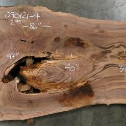 Goby Walnut Oregon Black Walnut Slab 090121-4 Green Slabs