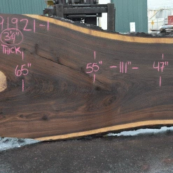 Goby Walnut Products Oregon Black Walnut Slab 091921-01