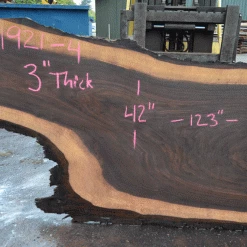 Goby Walnut Products Oregon Black Walnut Slab 091921-04