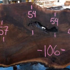 Goby Walnut Products Oregon Black Walnut Slab 090220-07 Green Slabs