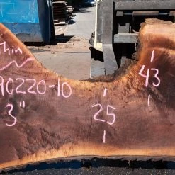 Goby Walnut Products Green Slabs Oregon Black Walnut Slab 090220-10