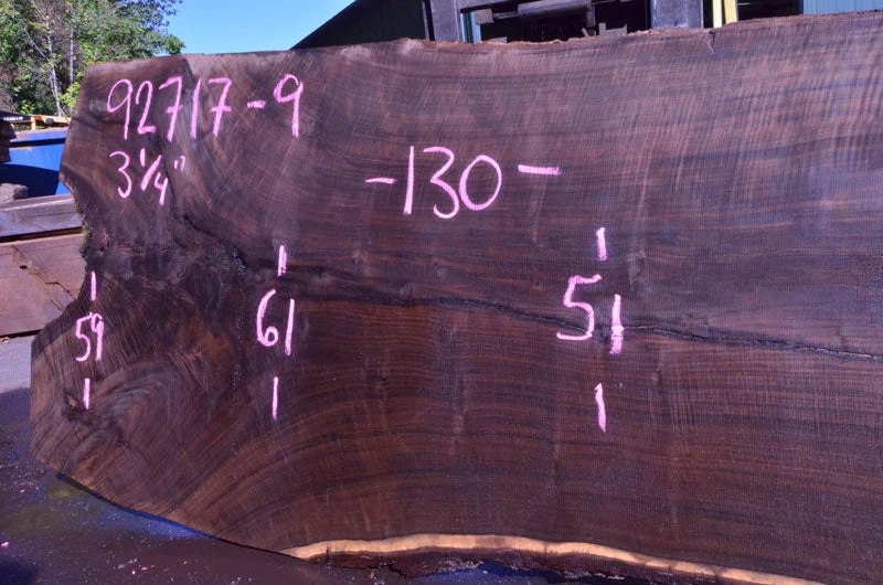 Goby Walnut 092717-09 Oregon Black Walnut Slab Green Slabs 4 Goby Walnut 092717-09 Oregon Black Walnut Slab Green Slabs