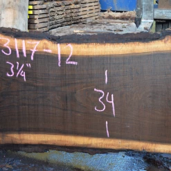 Goby Walnut Products Green Slabs Oregon Black Walnut Slab 103117-12