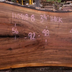 Goby Walnut Green Slabs 110418-08 Oregon Black Walnut Slab