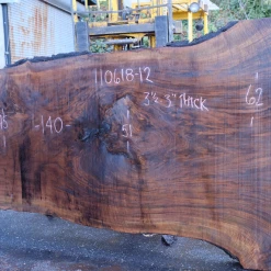 Goby Walnut Green Slabs 110618-12 Oregon Black Walnut Slab