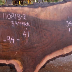Goby Walnut 110818-02 Oregon Black Walnut Slab Green Slabs