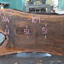 Goby Walnut 111319-03 Oregon Black Walnut Green Slabs