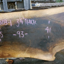 Goby Walnut 111518-01 Oregon Black Walnut Slab Green Slabs