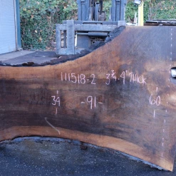 Goby Walnut 111518-02 Oregon Black Walnut Slab Green Slabs