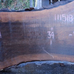 Goby Walnut 111518-02 Oregon Black Walnut Slab Green Slabs