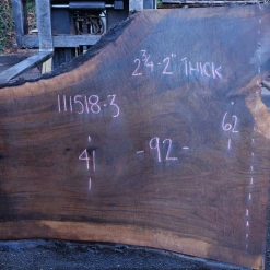 Goby Walnut 111518-03 Oregon Black Walnut Slab Green Slabs
