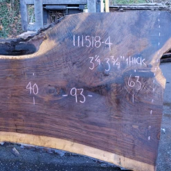 Goby Walnut 111518-04 Oregon Black Walnut Slab Green Slabs