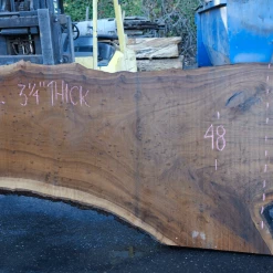Goby Walnut Products Green Slabs 112918-02 Oregon Black Walnut Slab