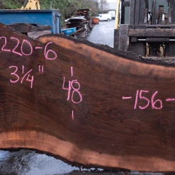 Goby Walnut Products Oregon Black Walnut Slab 122220-06