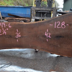 Goby Walnut Products Oregon Black Walnut Slab 122719-06 Green Slabs