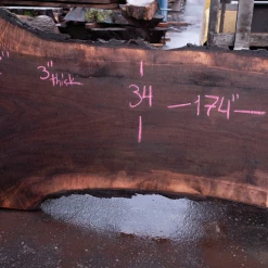 Goby Walnut Products Green Slabs Oregon Black Walnut Slab 122920-02