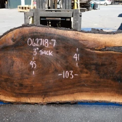 Goby Walnut Products Oregon Black Walnut Slab 062718-07 Green Slabs