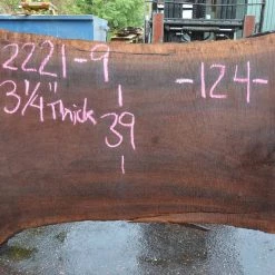 Goby Walnut Products Oregon Black Walnut Slab 082221-09 Green Slabs
