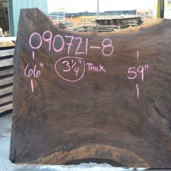 Goby Walnut Products Green Slabs Oregon Black Walnut Slab 090721-08