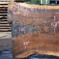 Goby Walnut Products Oregon Black Walnut Slab 091121-06