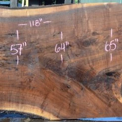 Goby Walnut Products Oregon Black Walnut Slab 091121-06