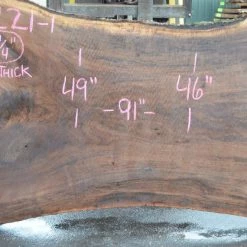 Goby Walnut Products Green Slabs Oregon Black Walnut Slab 091221-01