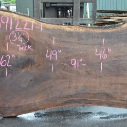 Goby Walnut Products Green Slabs Oregon Black Walnut Slab 091221-01