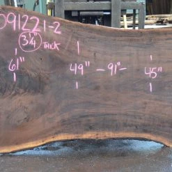 Goby Walnut Products Green Slabs Oregon Black Walnut Slab 091221-02