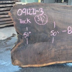 Goby Walnut Products Green Slabs Oregon Black Walnut Slab 091221-03