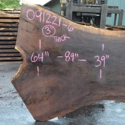 Goby Walnut Products Oregon Black Walnut Slab 091221-06 Green Slabs