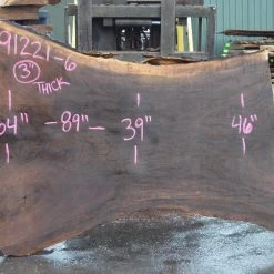Goby Walnut Products Oregon Black Walnut Slab 091221-06 Green Slabs