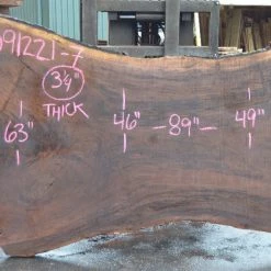 Goby Walnut Products Green Slabs Oregon Black Walnut Slab 091221-07