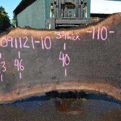 Goby Walnut Products Green Slabs Oregon Black Walnut Slab 091121-10
