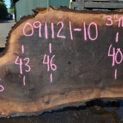Goby Walnut Products Green Slabs Oregon Black Walnut Slab 091121-10
