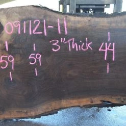 Goby Walnut Products Oregon Black Walnut Slab 091121-11 Green Slabs