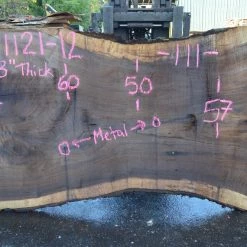 Goby Walnut Products Oregon Black Walnut Slab 091121-12 Green Slabs