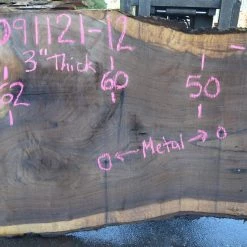 Goby Walnut Products Oregon Black Walnut Slab 091121-12 Green Slabs