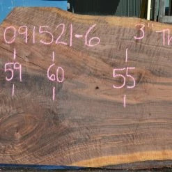 Goby Walnut Products Green Slabs Oregon Black Walnut Slab 091521-06