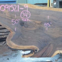 Goby Walnut Products Oregon Black Walnut Slab 091521-09 Green Slabs
