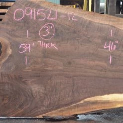 Goby Walnut Products Oregon Black Walnut Slab 091521-12 Green Slabs