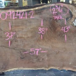 Goby Walnut Products Green Slabs Oregon Black Walnut Slab 092421-02